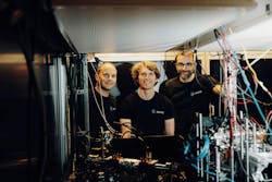 Founders of neutral-atom quantum computing startup planqc: Alexander Glätzle, Johannes Zeiher, and Sebastian Blatt.
